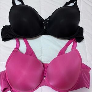 Torrid Black and Pink Bra Duo